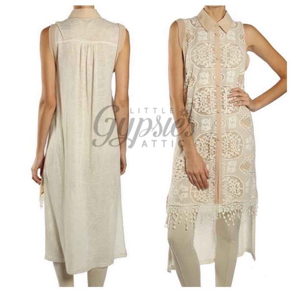 Ryu Long Lace Duster Tunic - Picture 4 of 13